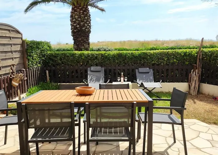 Les Capitelles 5 - Acces Direct A La Plage Depuis Le Jardin - T2 Avec Cabine - 6 Pers - Jardin - Piscine - Parking